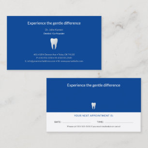 Dentist Dental Appointment Card