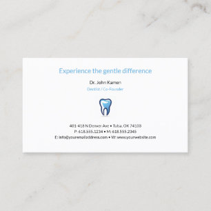 Dentist Dental Appointment Card