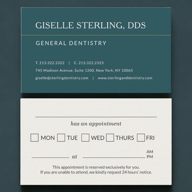 Dentist Dental Appointment Reminder Card (Creator Uploaded)