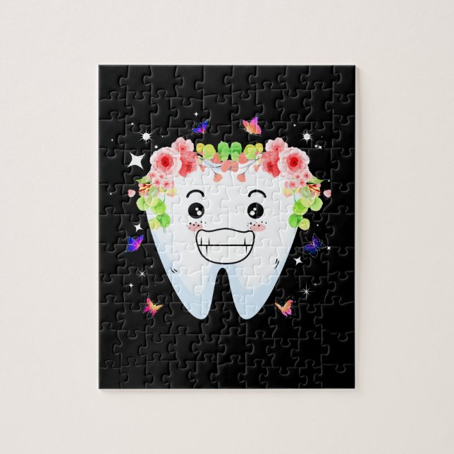 Dentist Dental Assistant Oral Hygienist Tooth Jigsaw Puzzle (Vertical)