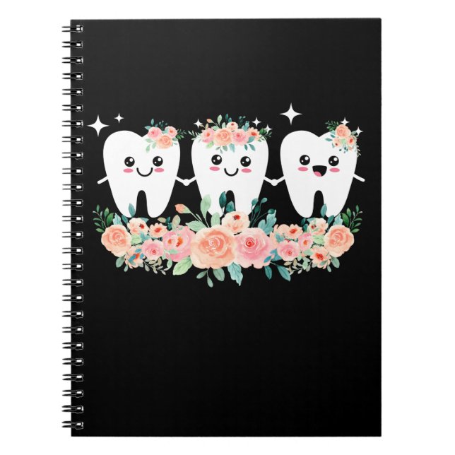 Dentist Dental Assistant Oral Hygienist Tooth Notebook (Front)