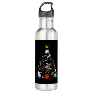 Dentist Dental Christmas Ornament Tree Xmas Holida 710 Ml Water Bottle