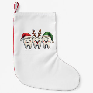 Dentist Dental Christmas Santa Floss Xmas Tree Small Christmas Stocking
