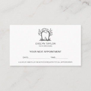 Dentist Dental Clinic teeth Whitening Appointment Business Card
