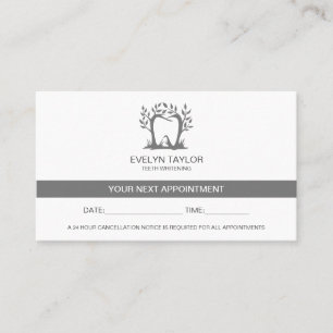 Dentist Dental Clinic teeth Whitening Appointment Business Card