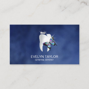Dentist Dental Clinic teeth Whitening Butterfly Bu Business Card