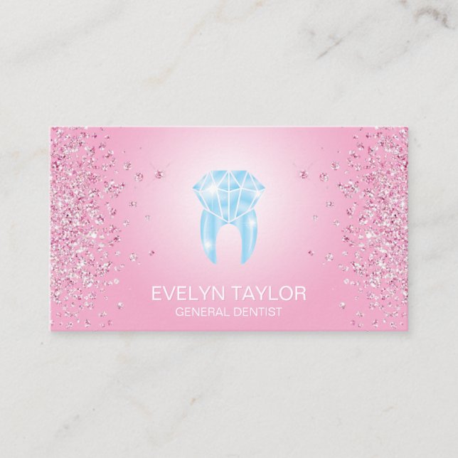 Dentist Dental Clinic teeth Whitening Smile Business Card (Front)