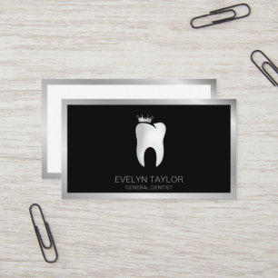 Dentist Dental Clinic teeth Whitening Smile Crown Business Card