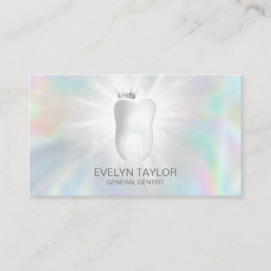 Dentist Dental Clinic teeth Whitening Smile Crown Business Card