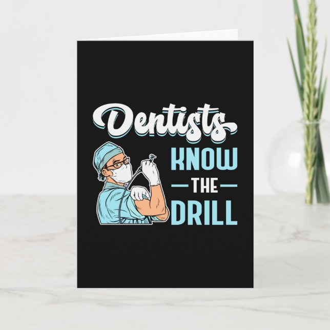 Dentist Dental Dentistry Teeth Tooth Gift Idea Card (Front)
