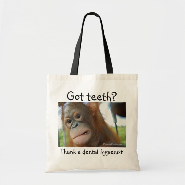 Dentist Dental Gratitude Tote Bag (Front)