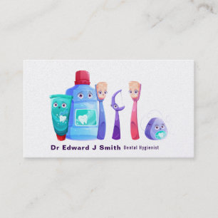 Dentist Dental Hygienist Cleaner Business Card