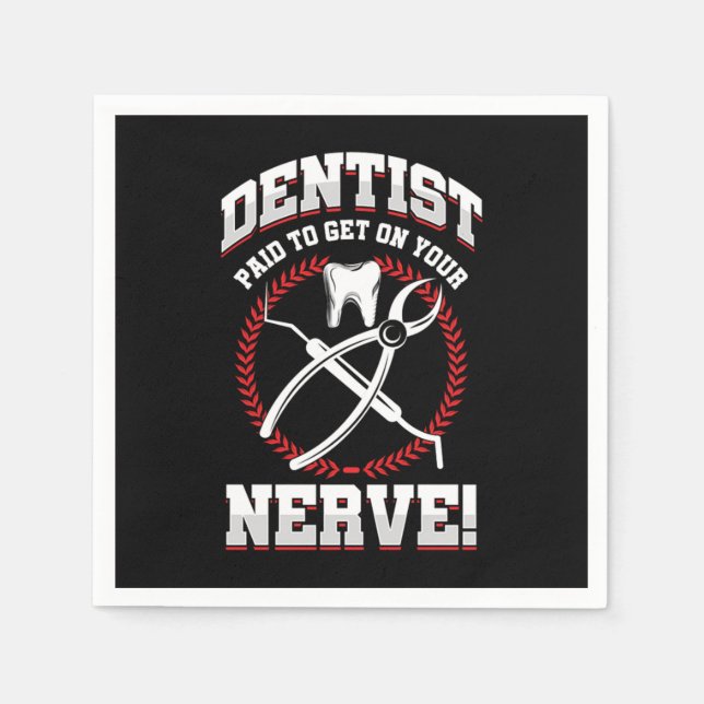 Dentist Dental Medical Tooth Doctor Hygienst Gift Napkin (Front)