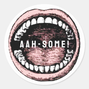 Dentist Dental Office Classic Round Sticker