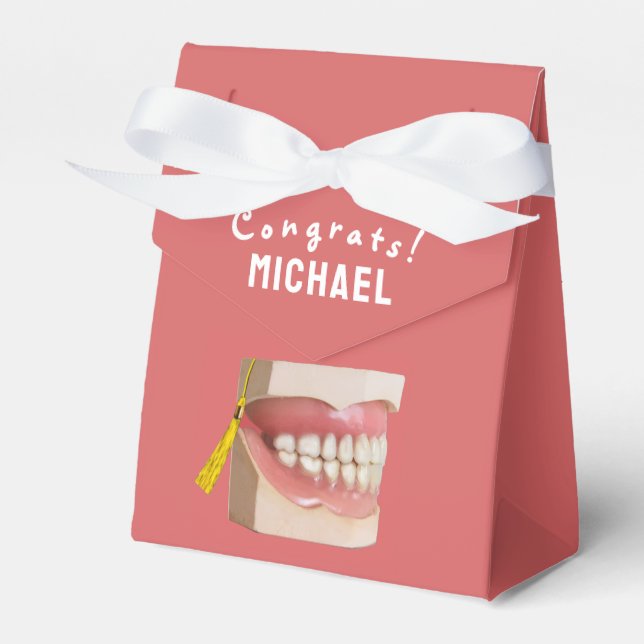 Dentist Dental School Graduation Favour Box (Front Side)