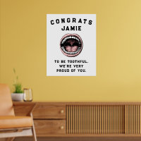 Dentist Dental School Graduation Poster