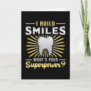 Dentist Dental Teeth Tooth Superpower Funny Gift Card