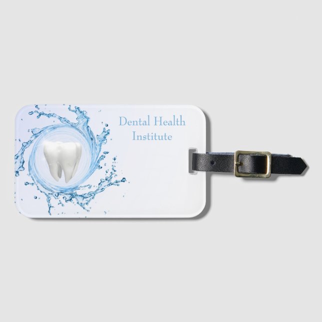 Dentist Dental Tooth Water Professional Luggage Tag (Front Horizontal)