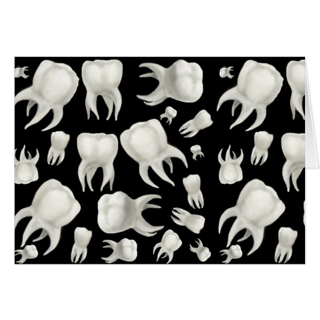Dentist Dream Teeth Card (Front Horizontal)