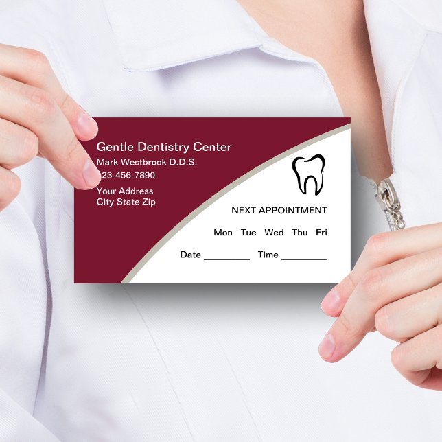 Dentist Editable Appointment Business Cards Design (Creator Uploaded)