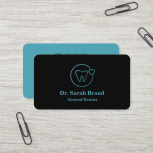Dentist Elegant Tooth Dental Care Business Card