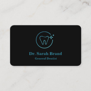 Dentist Elegant Tooth Dental Care Business Card