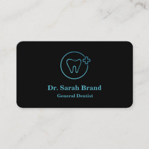 Dentist Elegant Tooth Dental Care Business Card