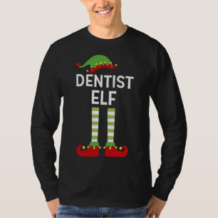 Dentist Elf Cute Matching Family Christmas Dental T-Shirt