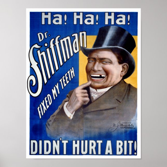 Dentist fixed my teeth Vintage Poster Restored (Front)
