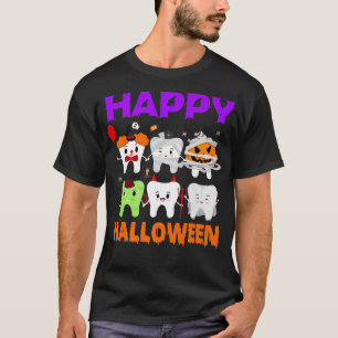 Dentist Funny Halloween Happy Dental Tooth Fairy D T-Shirt