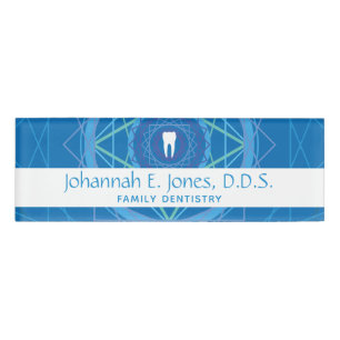 Dentist geographics name tag