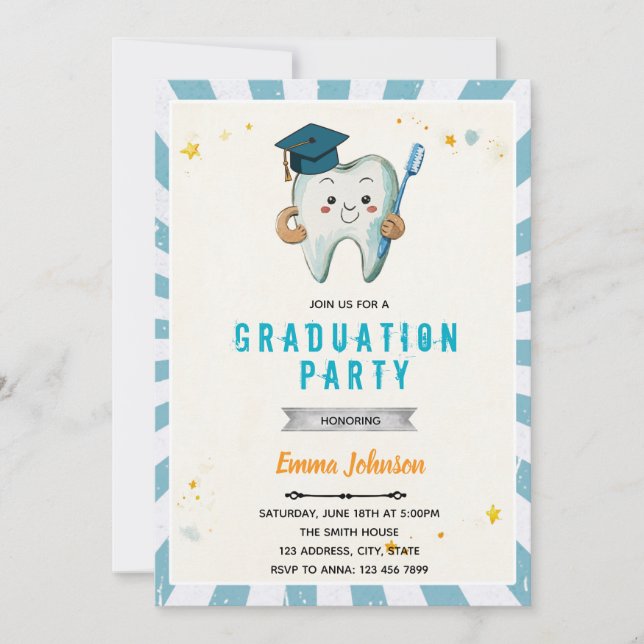 Dentist graduation invitation (Front)