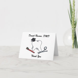 Dentist Graduation Thank You Card