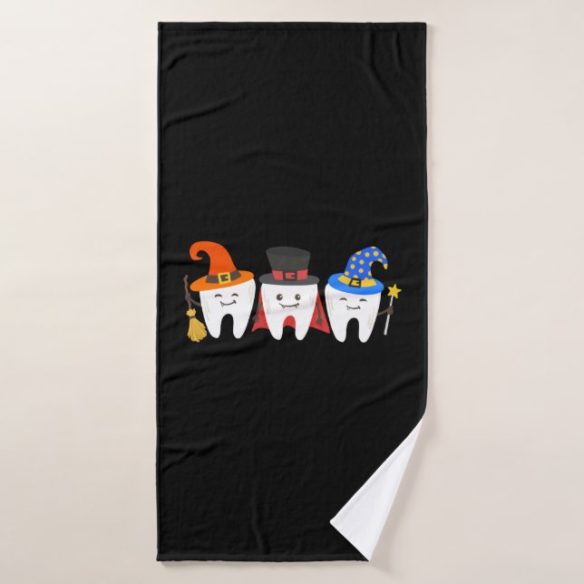 Dentist Halloween Teeth Dental Bath Towel (Bath Towel)