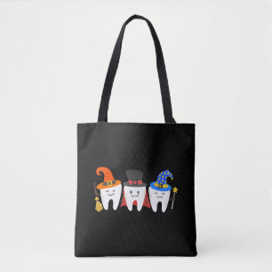 Dentist Halloween Teeth Dental Tote Bag