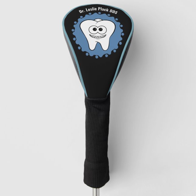 Dentist Happy Tooth Golf Head Cover (Front)