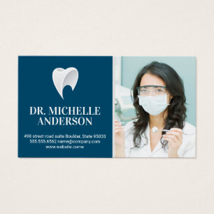 Dentist Holding Dental Tools Tooth Logo