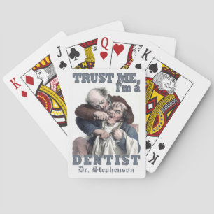 DENTIST humour custom name poker cards
