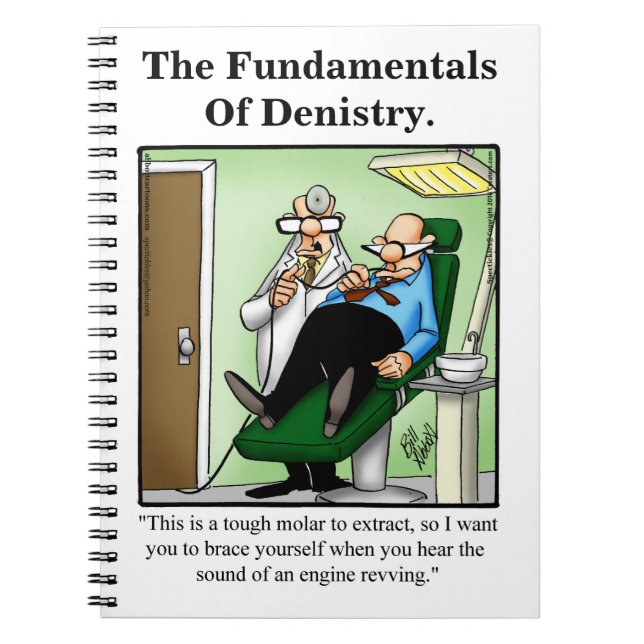 Dentist Humour Funny Notebook Gift (Front)