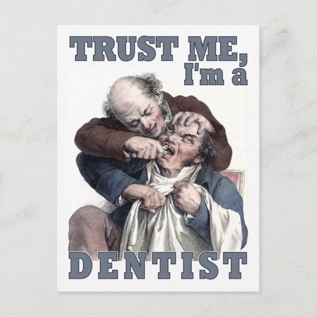 DENTIST humour postcard (Front)