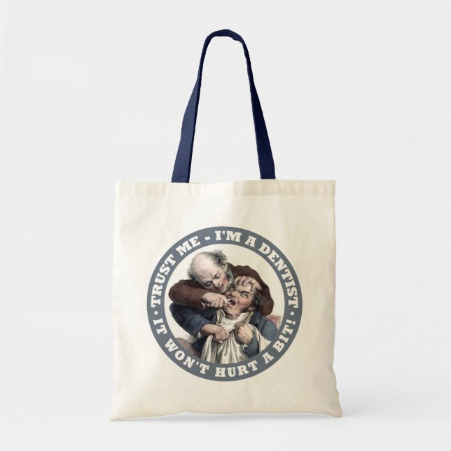DENTIST humour tote bags (Front)