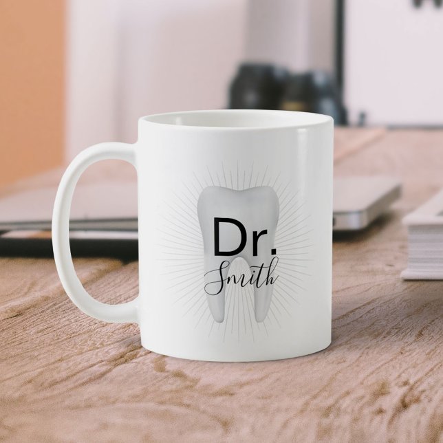 Dentist Hygienist Dental Assistant White Tooth Coffee Mug (Creator Uploaded)