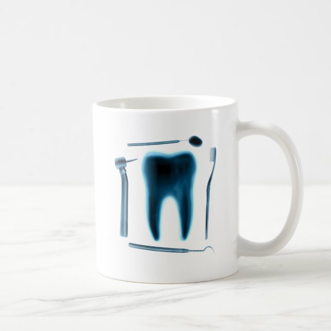 Dentist Hygienist Dental Assistant Xray Tooth Coffee Mug (Right)