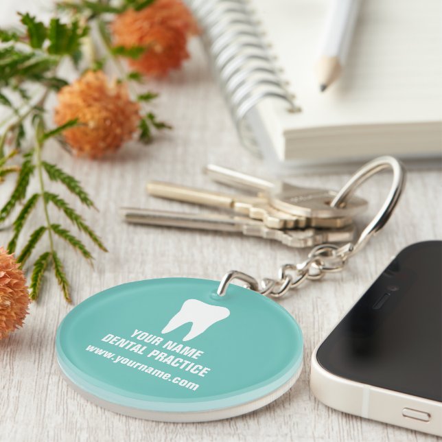 Dentist keychain for dental practice clinic (Front Right)