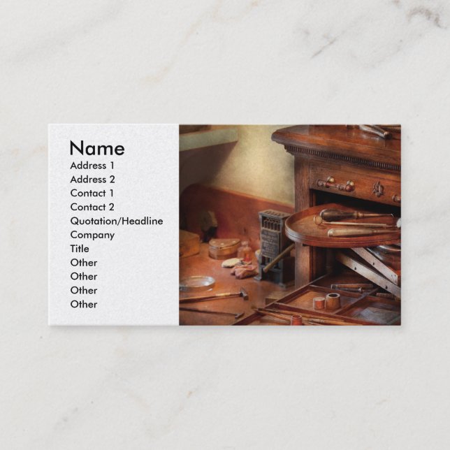 Dentist - Lab - Dental Laboratory  Business Card (Front)