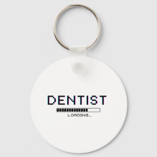 Dentist Loading Glitch Pixel Humour Key Ring