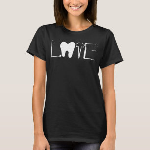 Dentist Love Dental Assistant Tooth Squad Cute Tee