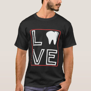Dentist - Love with Tooth Graphic T-Shirt