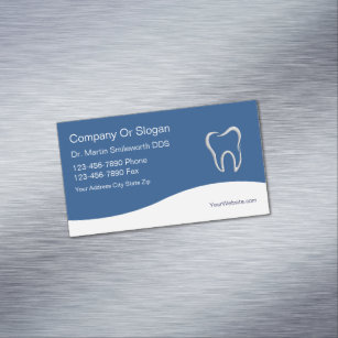 Dentist Magnetic Business Card