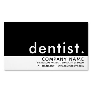 dentist. Magnetic Business Card